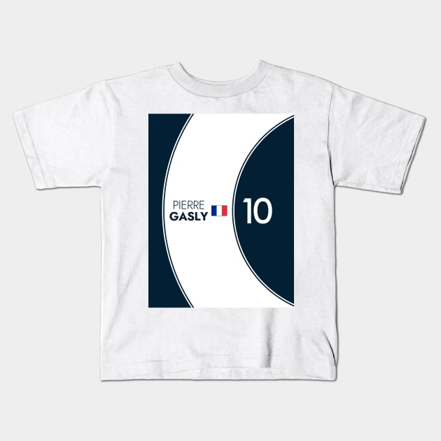 F1 2022 - #10 Gasly Kids T-Shirt by sednoid